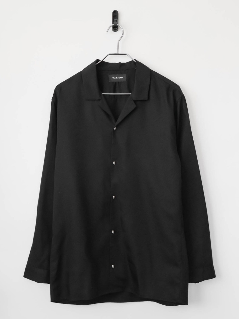 Rare The Kooples Metal Skull Button Designer Tailored Shirt